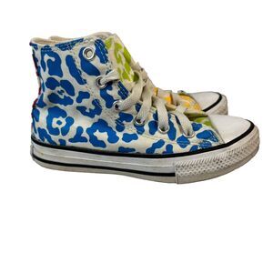 Converse CTAS HI Marquis‎ Mills Size 12 Girls Leopard Print Sneaker Shoe VGUC
